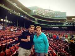 Mom and I at Fenway.