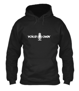 voice over hoodie